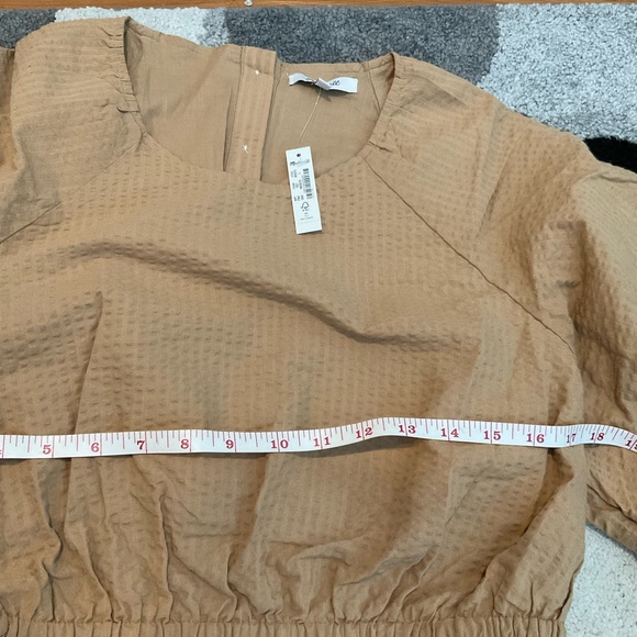 Madewell Seersucker Puff-Sleeve Cutout Mini Dress - Picture 7 of 7